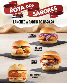Frango Assado lança Rota dos Sabores com novos lanches e sobremesas.